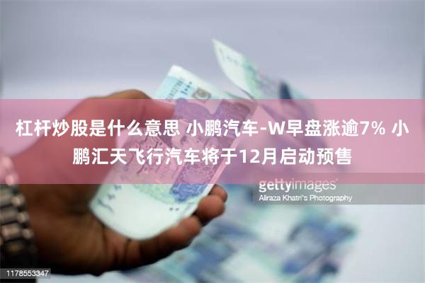 杠杆炒股是什么意思 小鹏汽车-W早盘涨逾7% 小鹏汇天飞行汽车将于12月启动预售