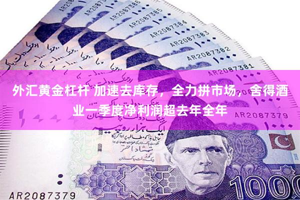 外汇黄金杠杆 加速去库存，全力拼市场，舍得酒业一季度净利润超去年全年