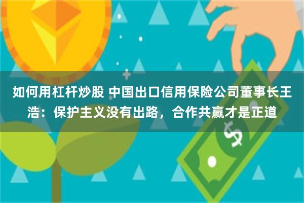 如何用杠杆炒股 中国出口信用保险公司董事长王浩：保护主义没有出路，合作共赢才是正道